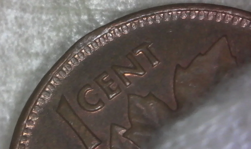 1953-Canadian-Cent-With-Rim-Clip-On-Reverse?
